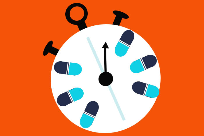 pill stopwatch expired medication graphic