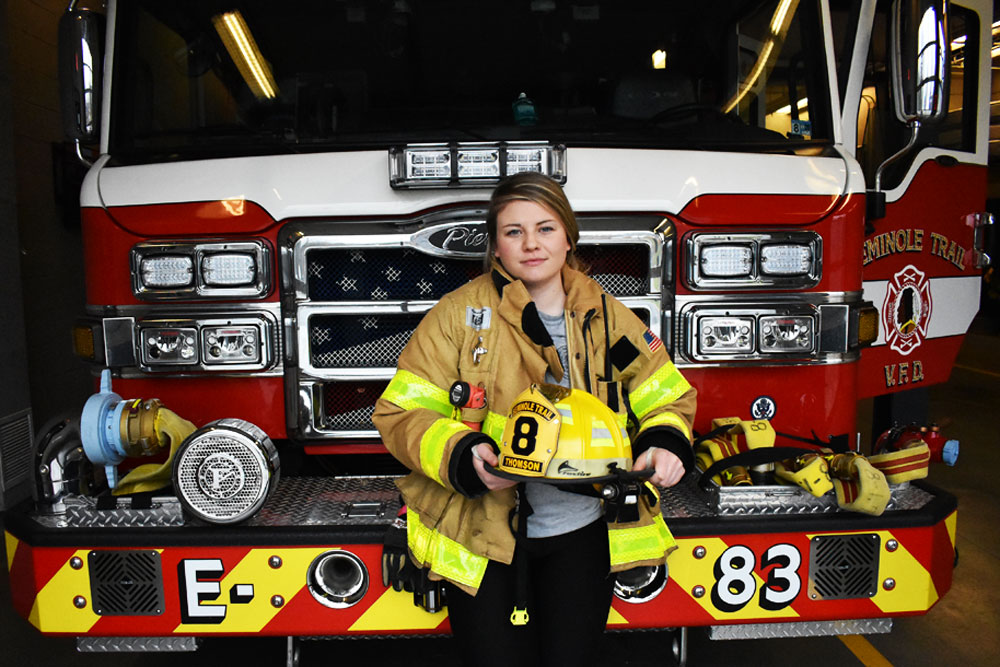 Image of Alice Thomson, CNL student and volunteer firefighter