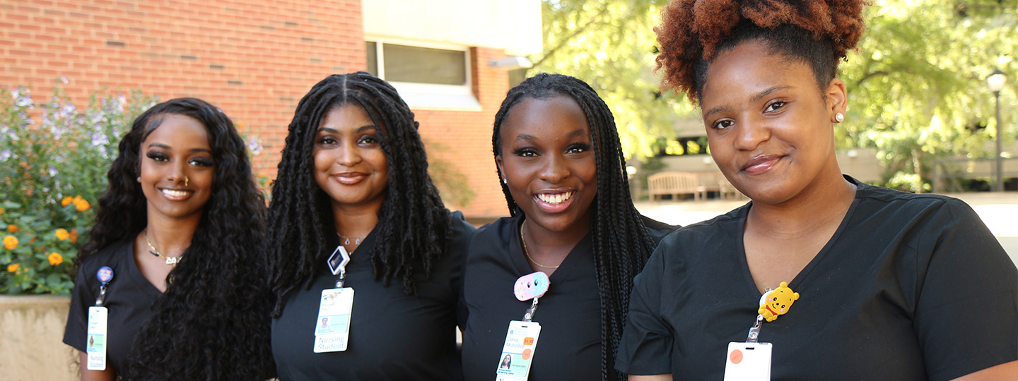 Student leaders in the new group Black Student Nurses Alliance. 