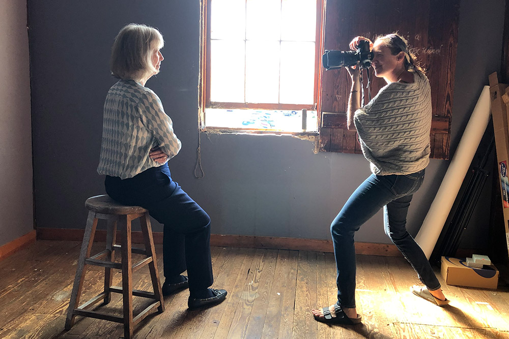 Marianne Baernholdt photo session with Kristen Finn