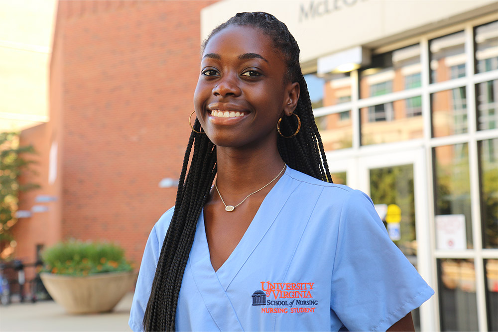 Tanise Cole (BSN ’26) of Norfolk, VA, and a Ridley Scholar.