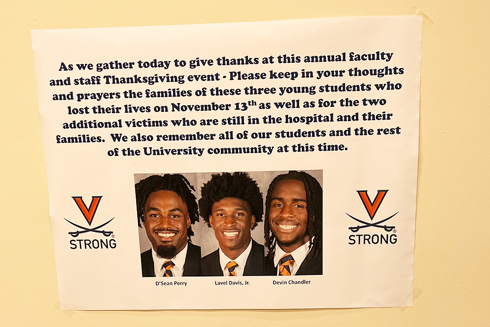 Three fine young men - Thanksgiving luncheon honorees