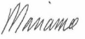 Marianne Baernholdt first name signature