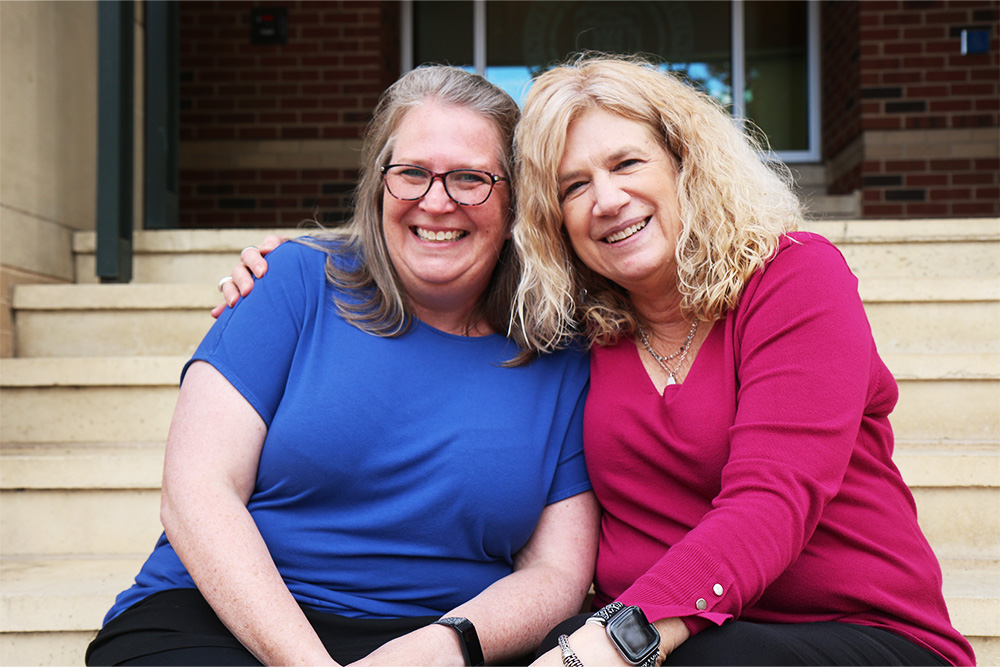 Julie Haizlip and Natalie May, UVA School of Nursing profs who study mattering