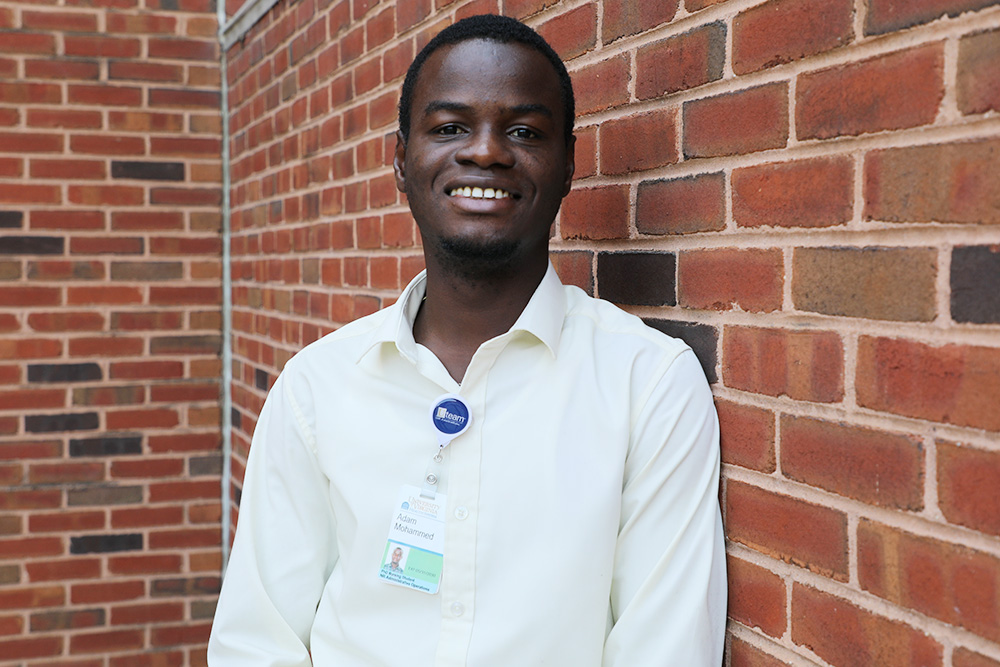 PhD in nursing student Adam Mohammed, a nurse from Ghana.