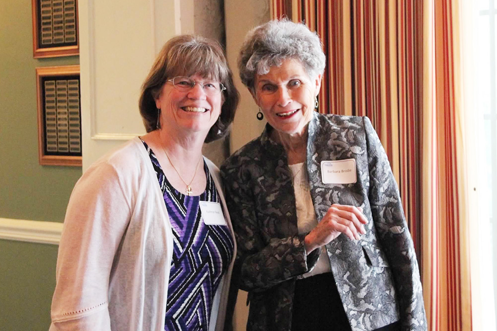 Professor Kathryn Reid and Barbara Brodie, 2016