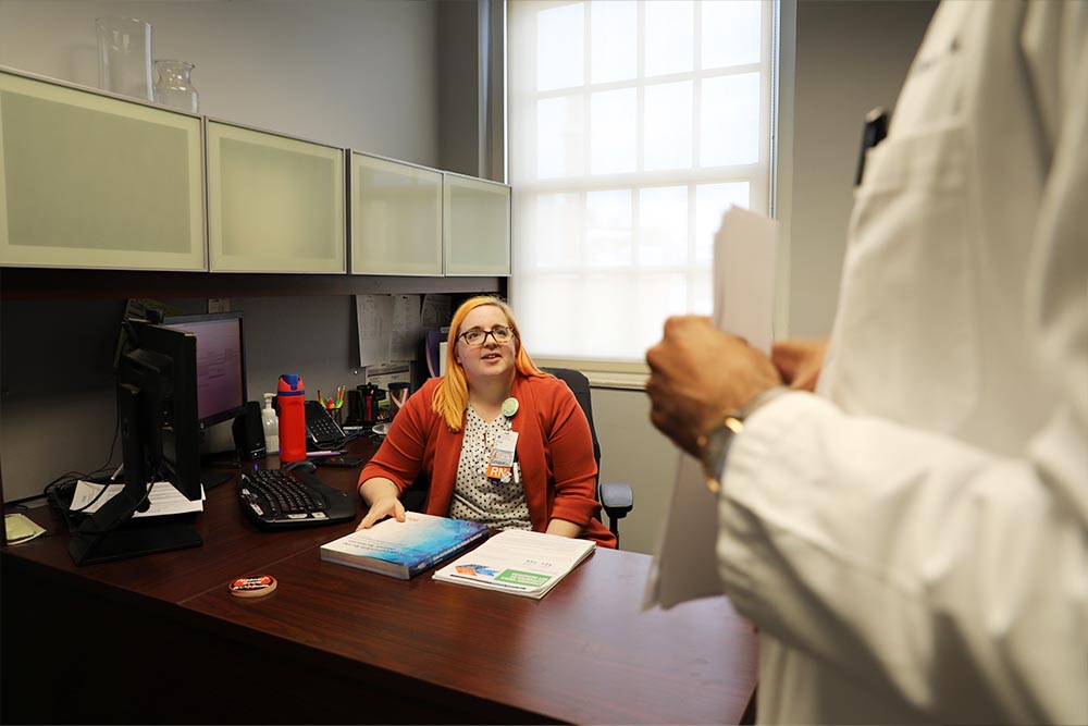 Emily Brady CNL with dialysis physician