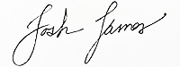 Joshua James, alumni association president, signature 2