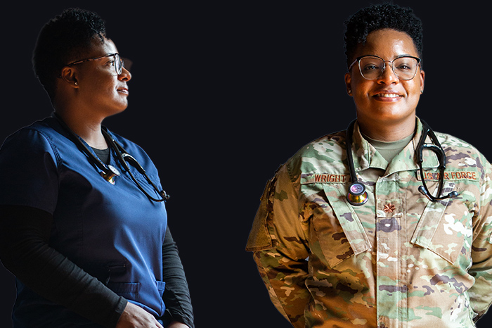 Q Wright, 2023 DNP graduate, and a US Air Force Major who deployed a tool to better assess for unmet social needs at a dialysis clinic - and it worked.