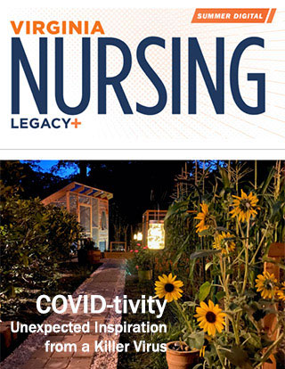 Virginia Nursing Legacy magazine cover for summer 2020 - COVID-tivity