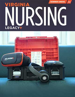Virginia Nursing Legacy magazine cover for summer 2022 issue - Resilience Toolbox